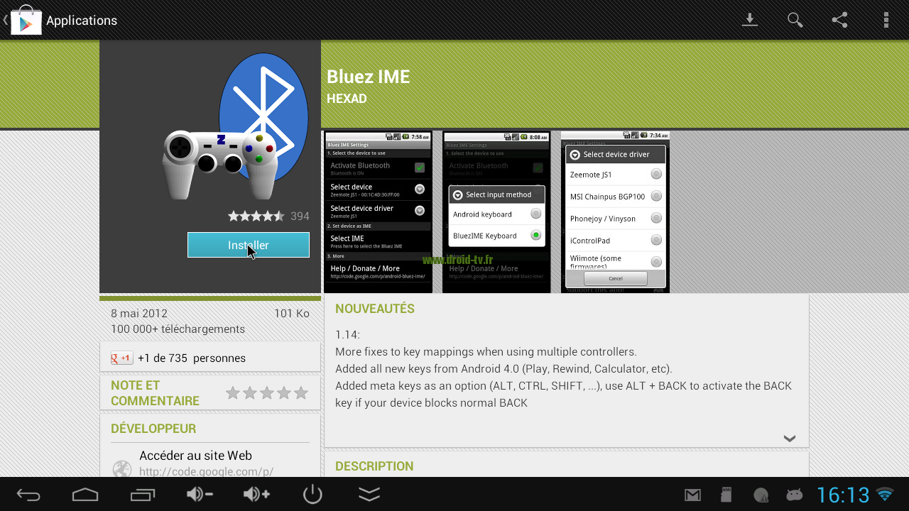 Bluez IME v1.17 Play Store