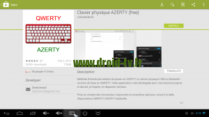 Clavier physique AZERTY