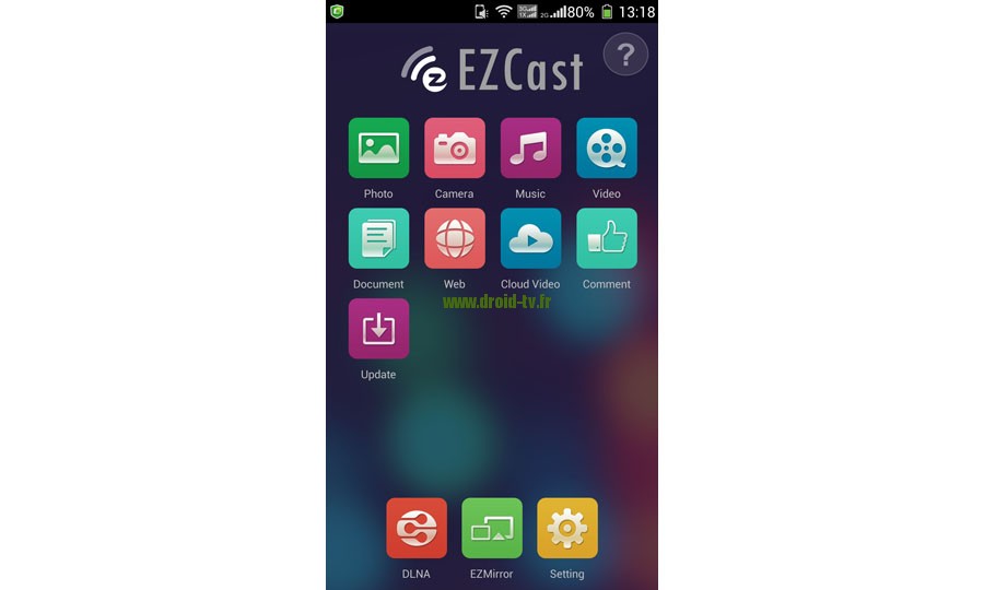 EZCast sur Android