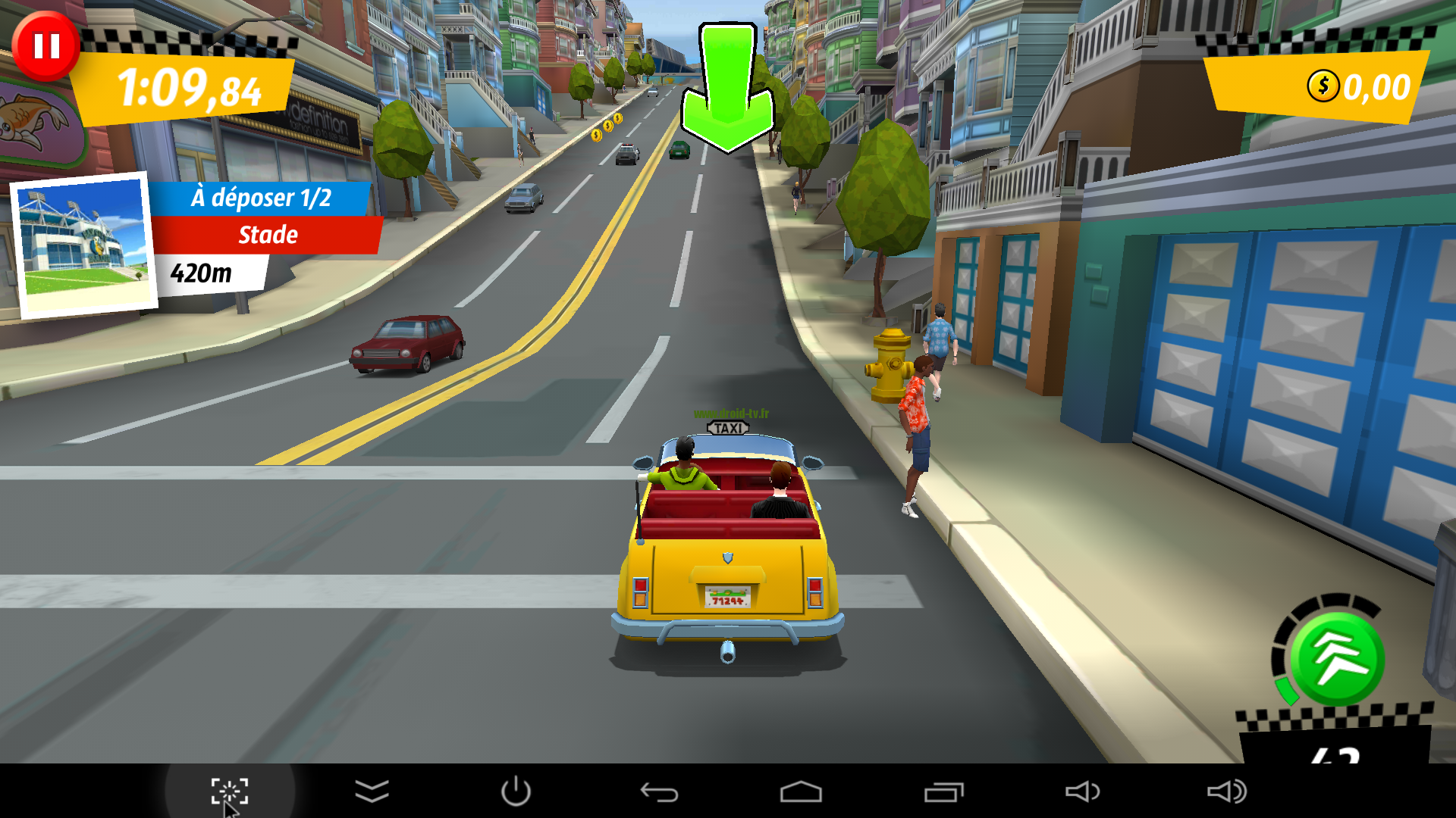 Crazy Taxi sur box Android M8 Droid-TV.fr