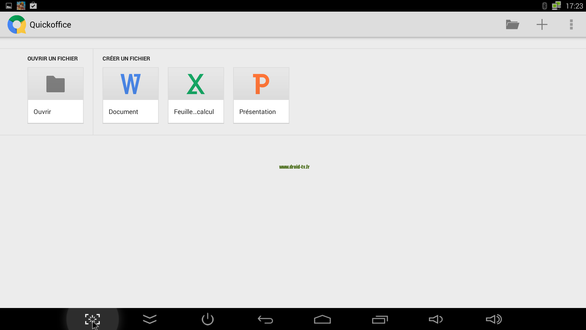 QuickOffice box Android M8 Droid-TV.fr