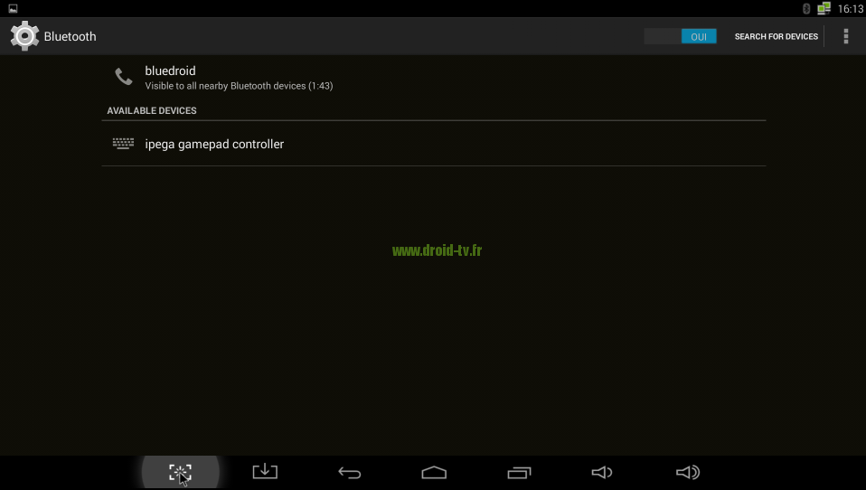 Détecter manette Bluetooth IPEGA box Android M8 Droid-TV.fr