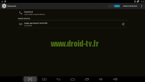 Manette bluetooth IPEGA appareillée box Android M8 Droid-TV.fr