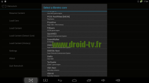 Choix émulateur RetroArch box Android M8 Droid-TV.fr