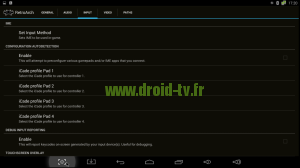 Décocher auto détection RetroArch box Android M8 Droid-TV.fr