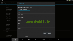 Configuration touche RetroArch box Android M8 Droid-TV.fr