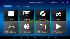 Tableau de bord alternatif MK808 B Plus Droid-TV.fr