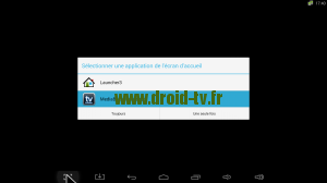 Choix tableau de bord Android Droid-TV.fr