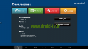 Accès paramètres Android Droid-TV.fr