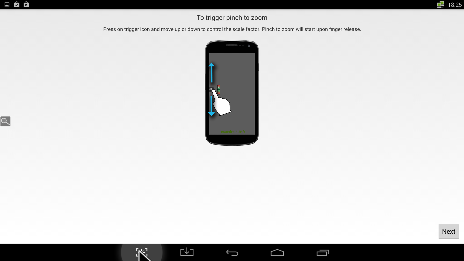 Fonctionnement global Assistive Zoom Droid-TV.fr