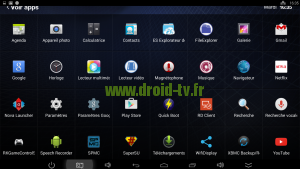 Liste applications box Android Beelink Droid-TV.fr