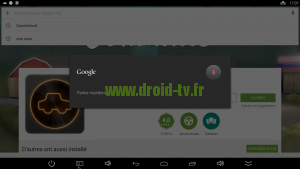 Recherche Play Store avec microphone box Android Beelink Droid-TV.fr