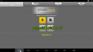Application AndroBench plein écran Droid-TV.fr