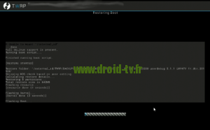 Mise a jour en cours recovery alternatif Droid-TV.fr