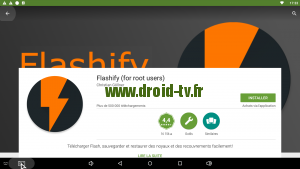 Flashify pour Android Droid-TV.fr