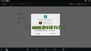 Acces droit super utilisateur Flashify Android Droid-TV.fr