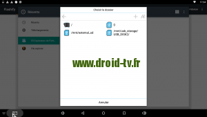 Acces périphérique stockage Flashify Android Droid-TV.fr