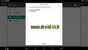 Choix recovery_alternatif_DTV.img Flashify Android Droid-TV.fr