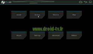 Volet Backup recovery alternatif Droid-TV.fr