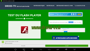Installer plugin Flash Player Dolphin Browser Droid-TV.fr
