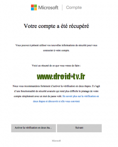 Fin de recuperation compte Windows 10 WinBox-TV.fr