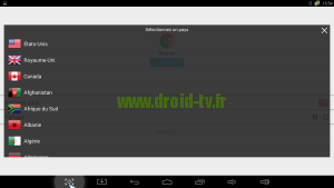 Liste pays Hola VPN gratuit Droid-TV.fr