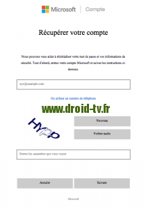 Recuperation de compte Windows 10 WinBox-TV.fr