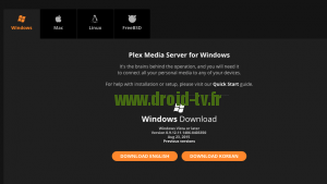 installation plex media server os Droid-TV.fr