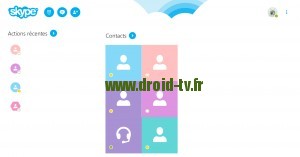 Visioconférence avec Skype et la Webcam DTV sur Android